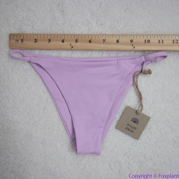 NEW Toast Swim Free People String Bikini Bottom, light purple lilac, S - Picture 6 of 16